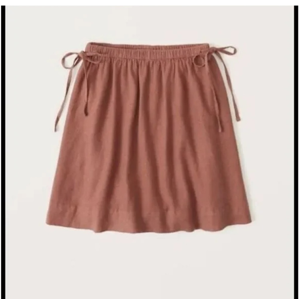 Abercrombie Linen-Blend Volume Mini Skirt - New with Tags Medium
